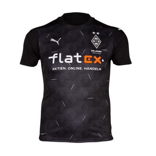 Camiseta Borussia Mönchengladbach Replica Segunda Ropa 2020/21 Negro